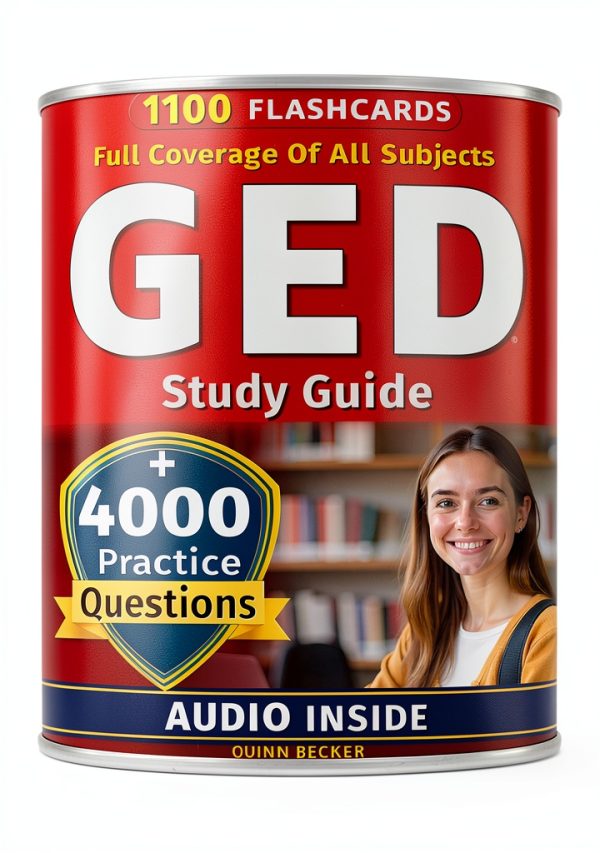 GED Test Guide Kindle Edition by XYZ Publishing 972‑Page Study Book-0
